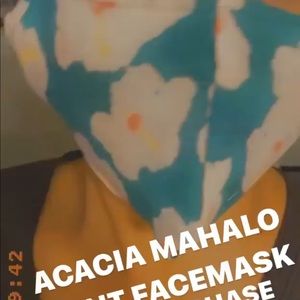 Newly made mahalo acacia mask